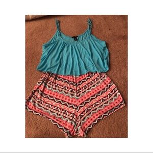 Tribal Print Women’s Romper